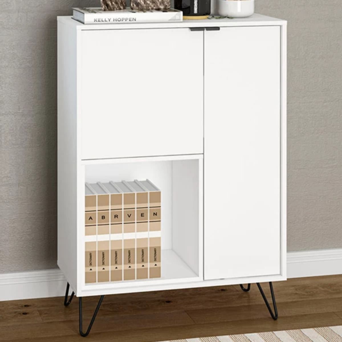TU MESITA - Aparador Moderno Luana color Blanco 2 puertas TU MESITA