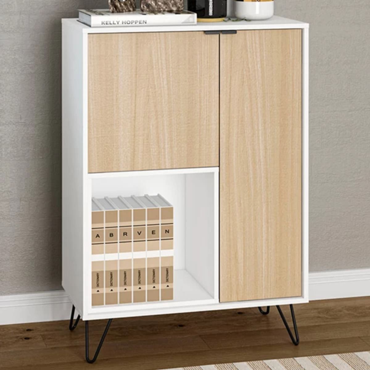 TU MESITA - Aparador Moderno Luana color BlancoDuna 2 puertas TU MESITA