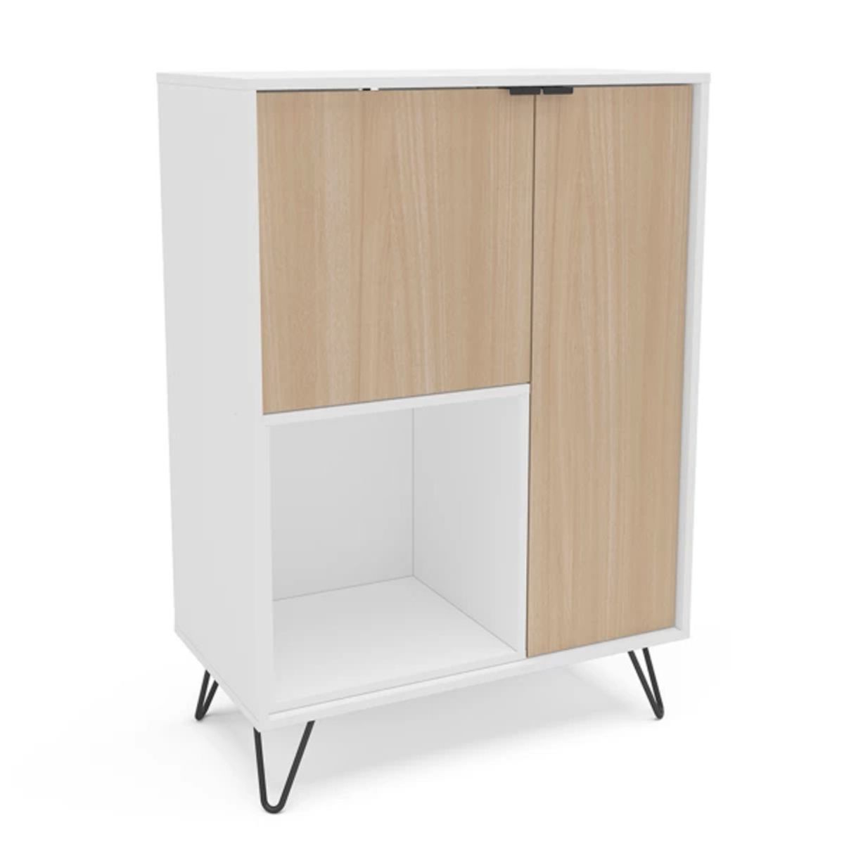 TU MESITA - Aparador Moderno Luana color BlancoDuna 2 puertas TU MESITA