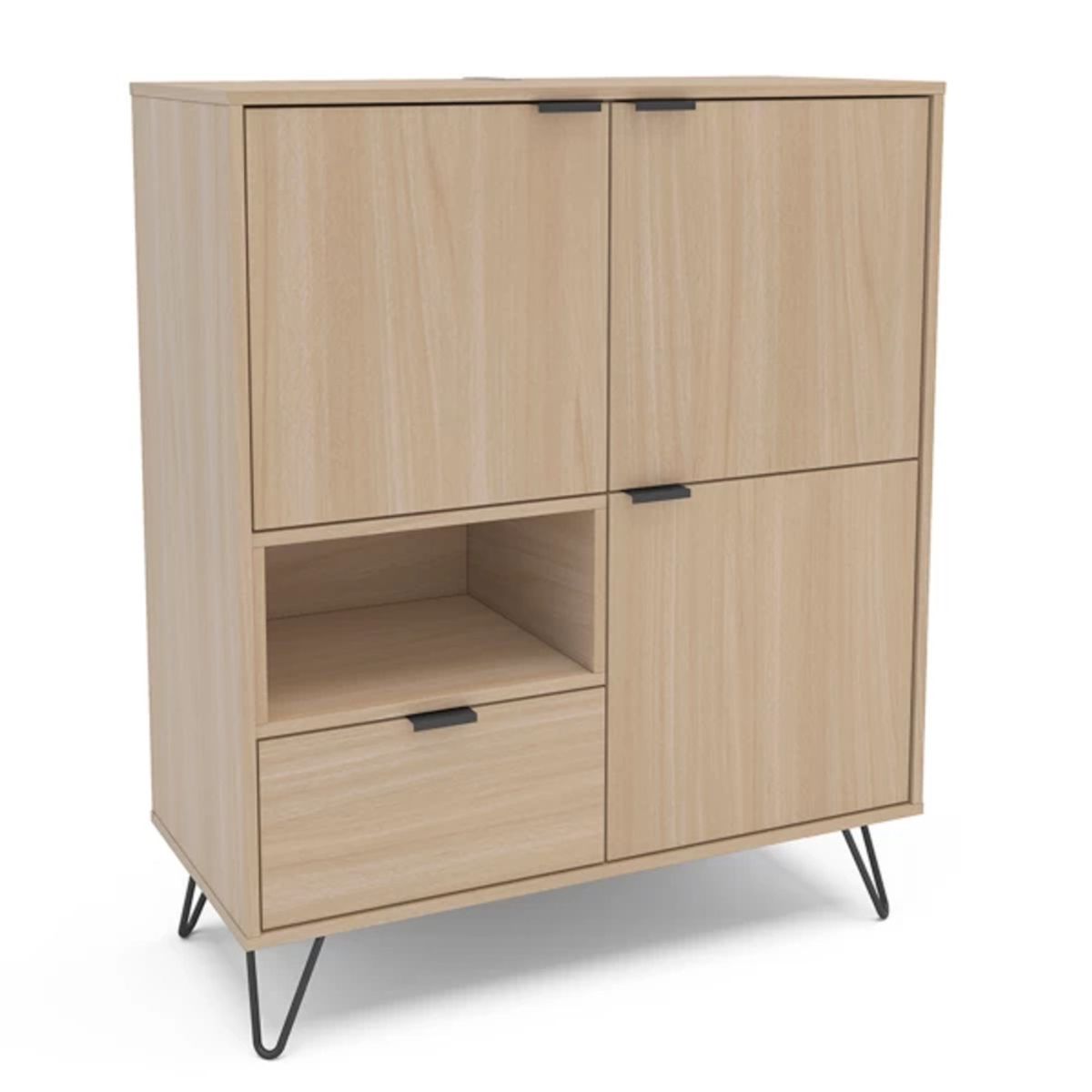 TU MESITA - Aparador Moderno Cayma color Duna 3 puertas TU MESITA