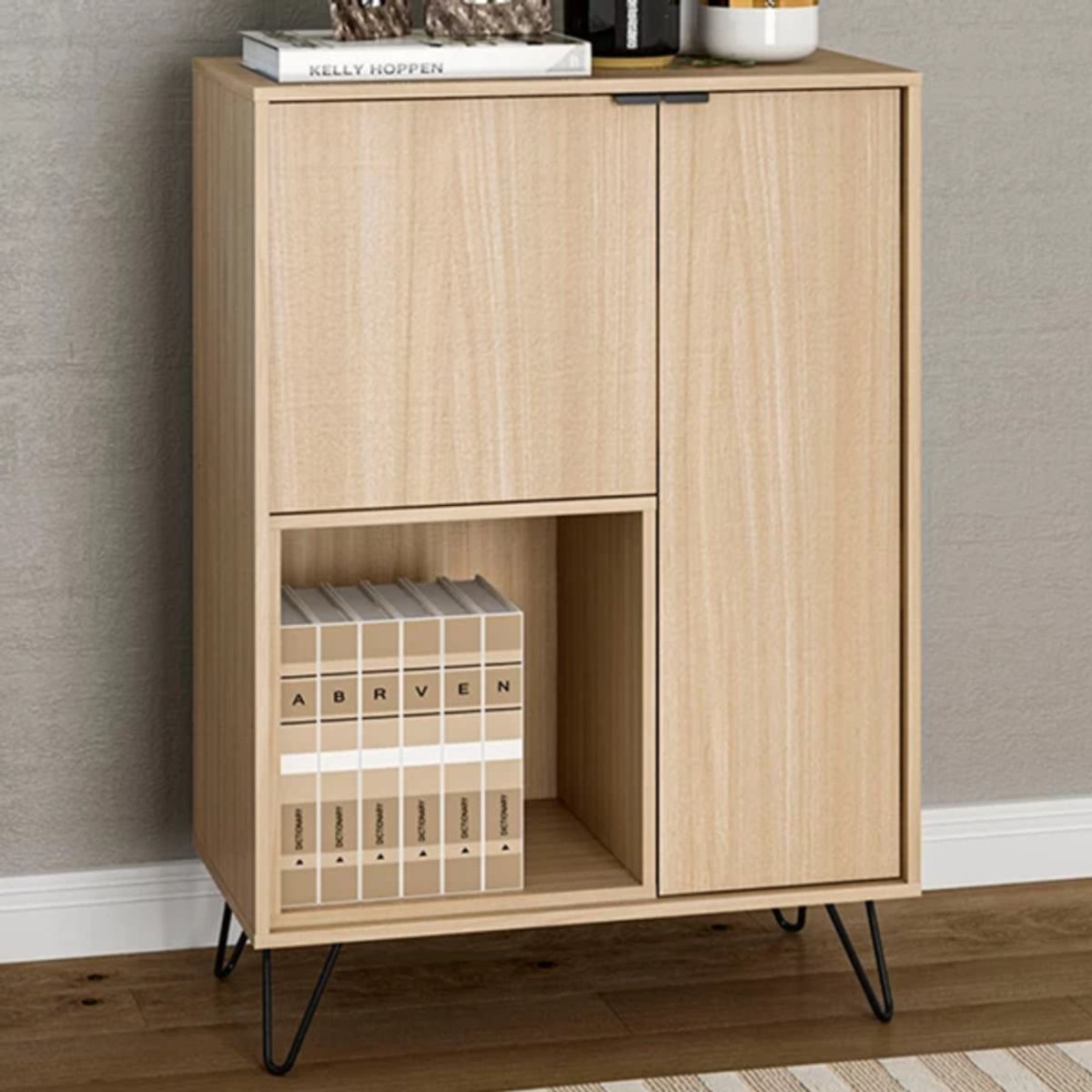 TU MESITA - Aparador Moderno Luana color Duna 2 puertas TU MESITA