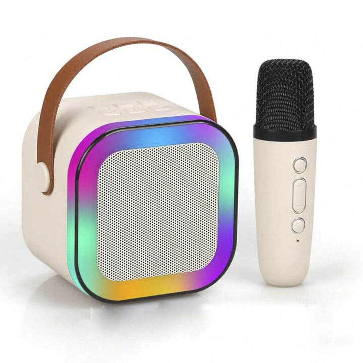 GENERICO - Mini Karaoke Parlante con Micrófono Altavoz Bluetooth Inalámbrico