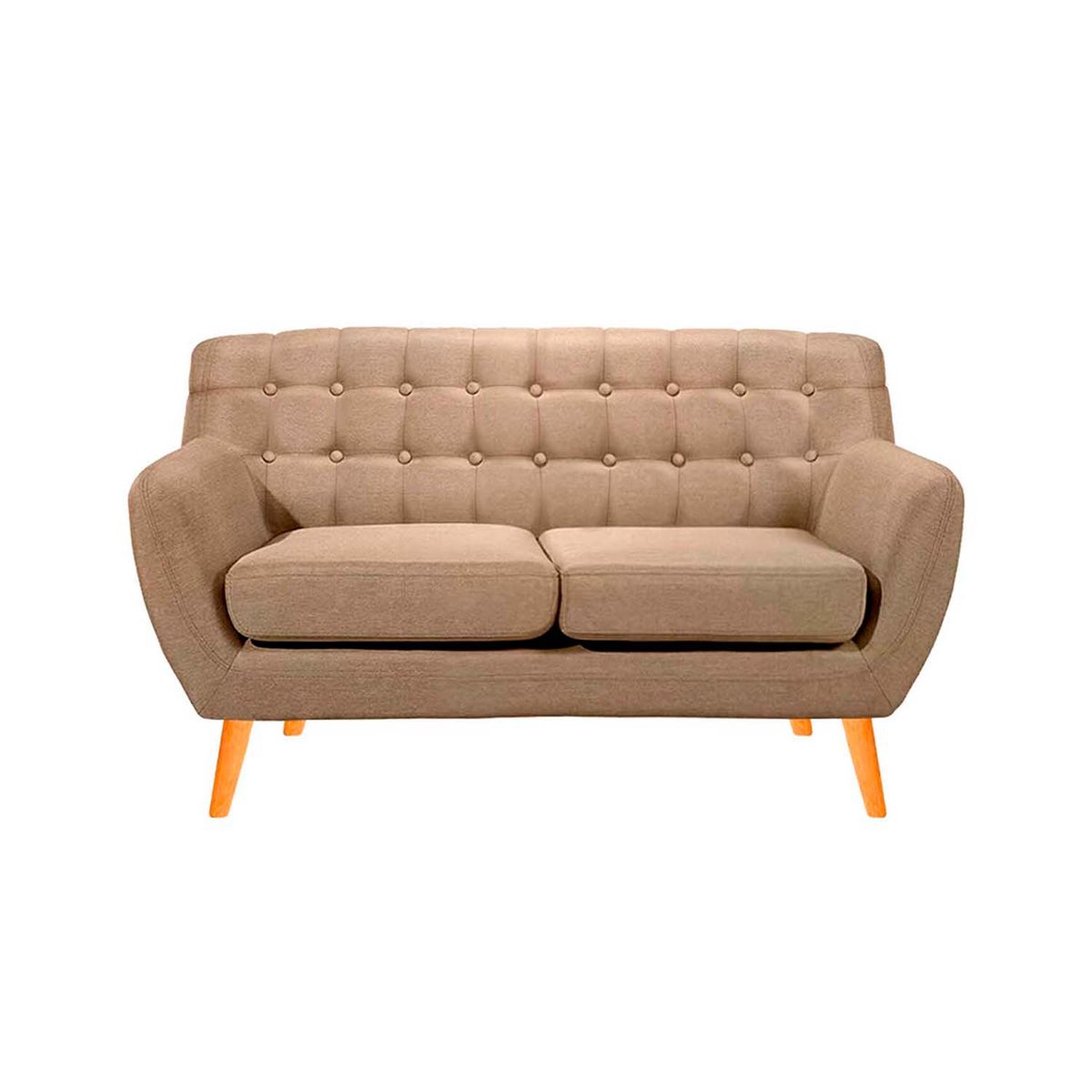 BARAKA HOME - Sofá Vintage Louth 2 Cuerpos - Beige claro