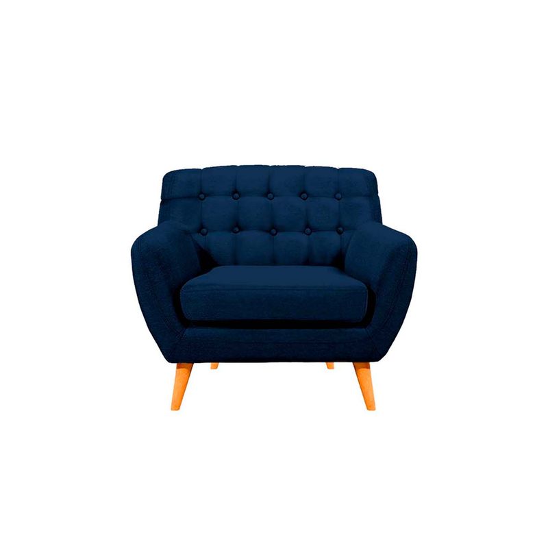 BARAKA HOME - Sofá Vintage Louth 1 Cuerpo - Azul Marino
