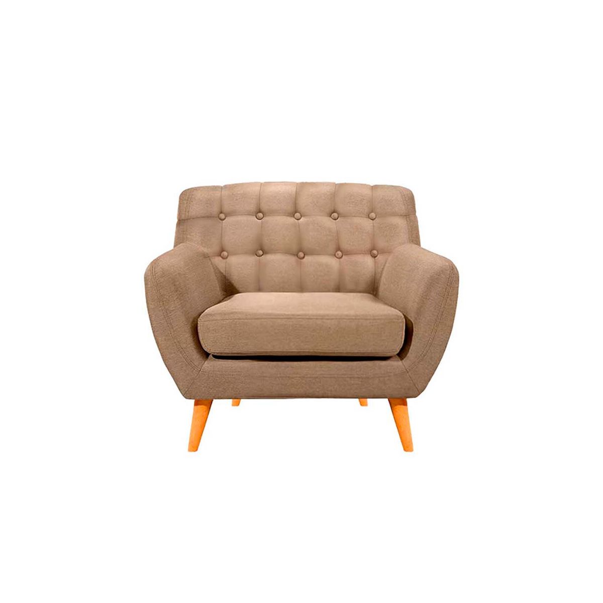 BARAKA HOME - Sofá Vintage Louth 1 Cuerpo - Beige claro