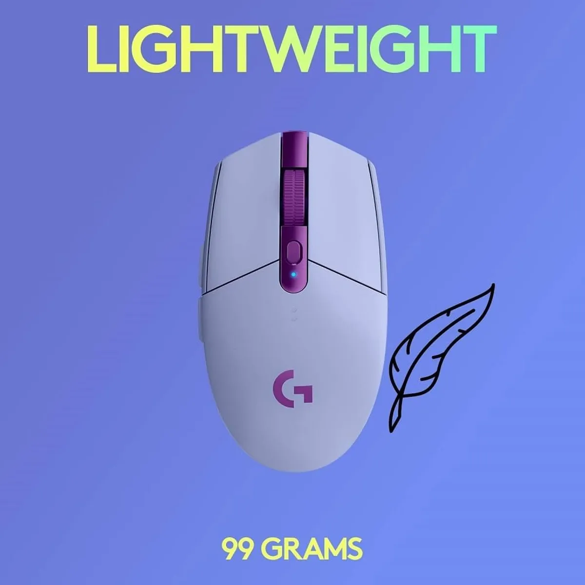 LOGITECH - MOUSE LOGITECH G305 LIGTHSPEED INALÁMBRICO LILA