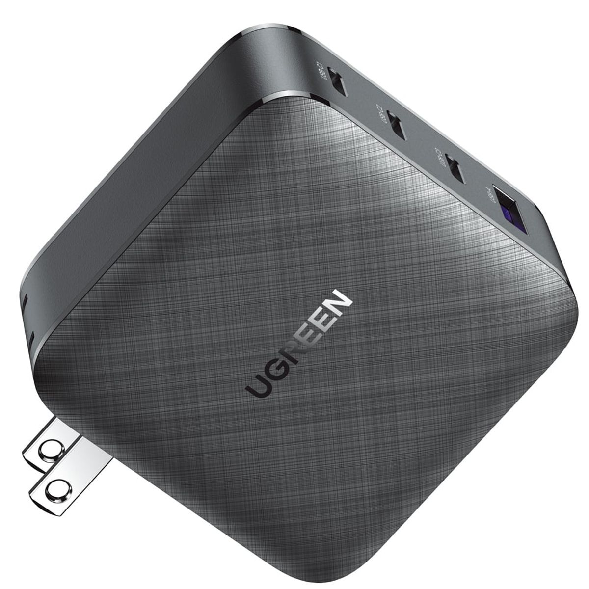 UGREEN - Cargador Ugreen Nexode GaN 65W de carga rápida 3 USB-C + 1 USB-A 70773