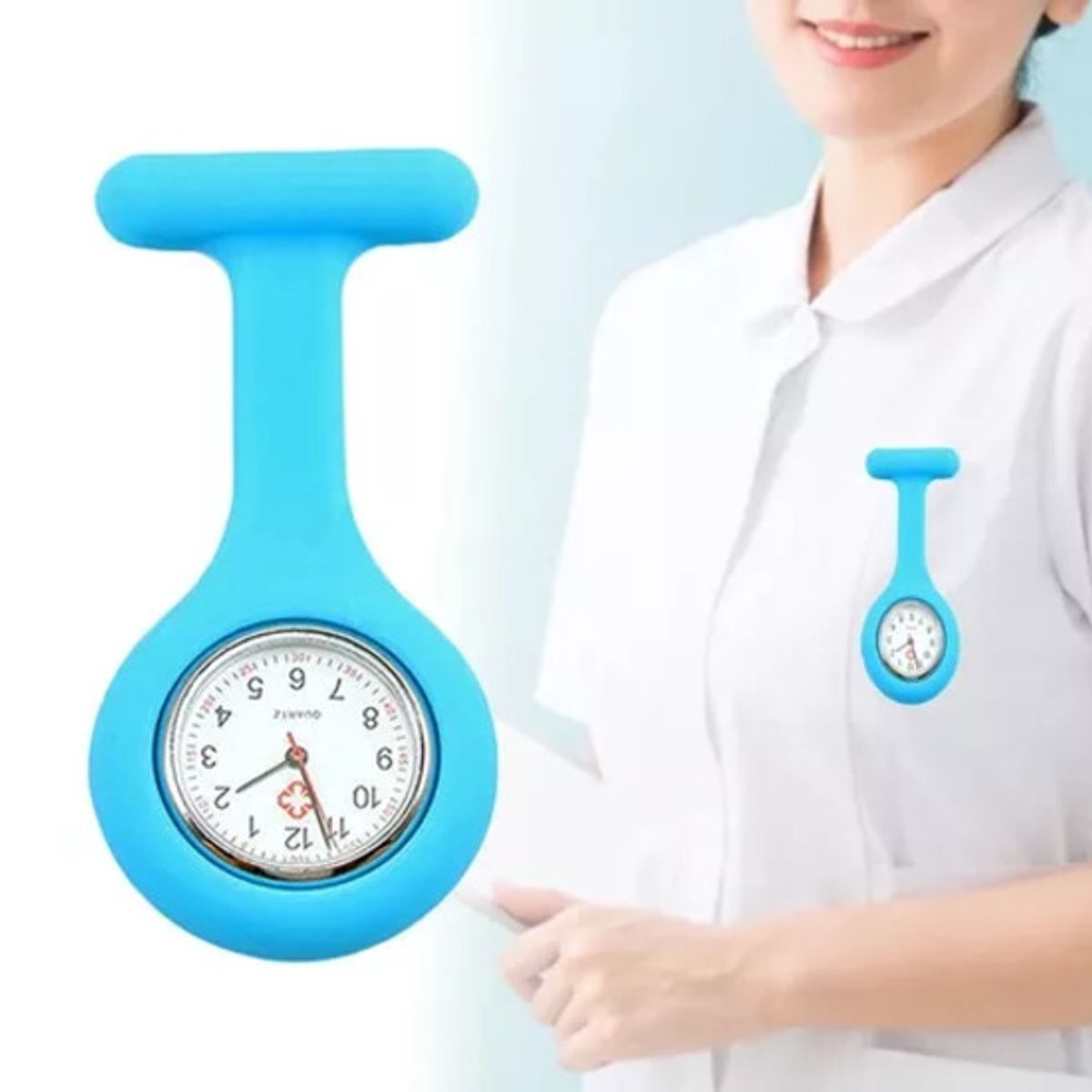 GENERICO - Reloj silicona Enfermera - Celeste