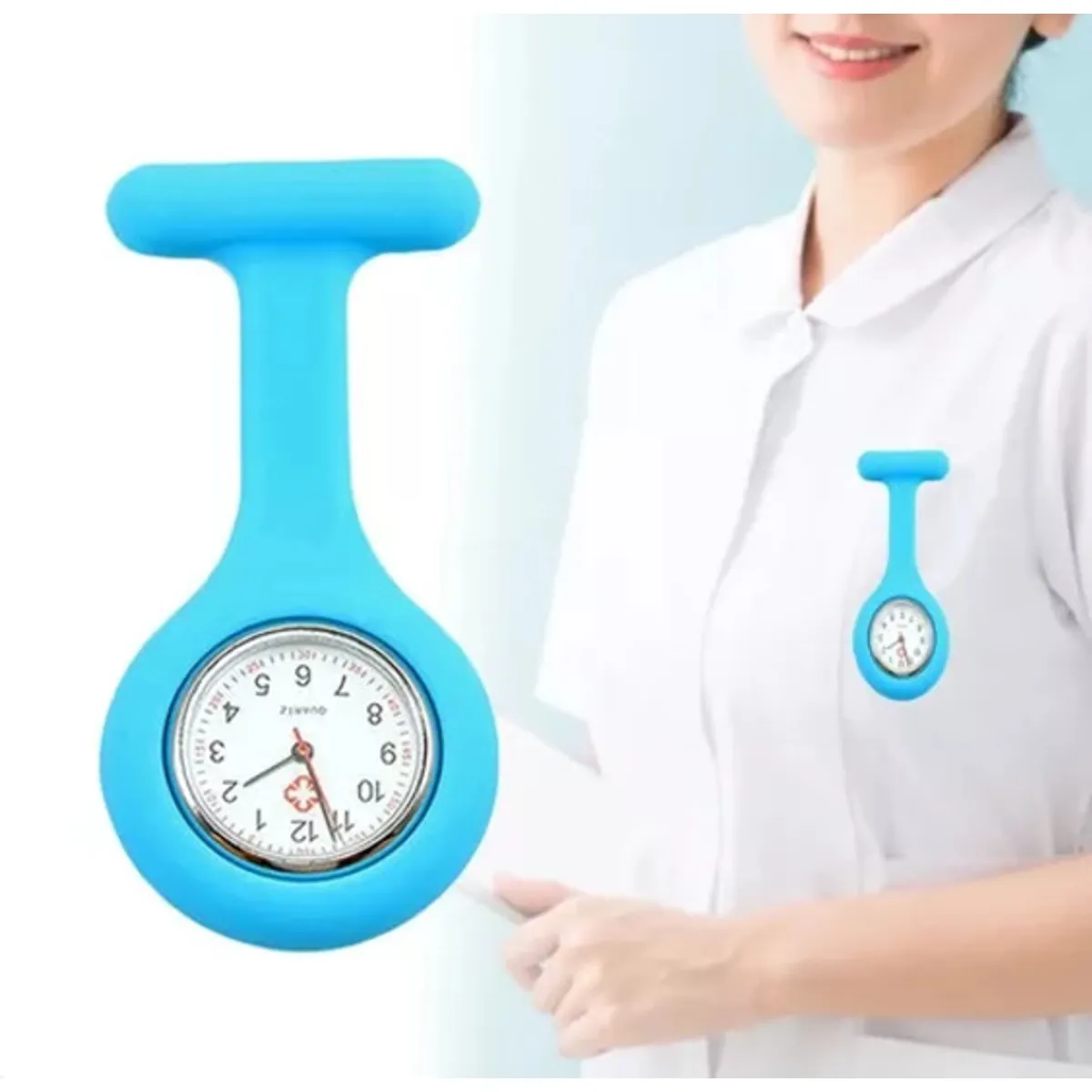 GENERICO - Reloj silicona Enfermera - Celeste