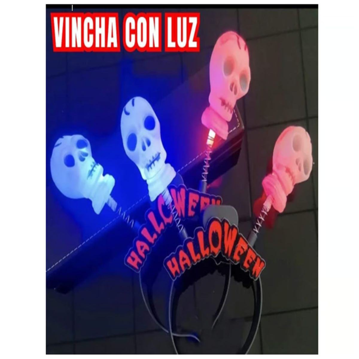 GENERICO - VINCHA HALLOWEEN CON LUCES LED