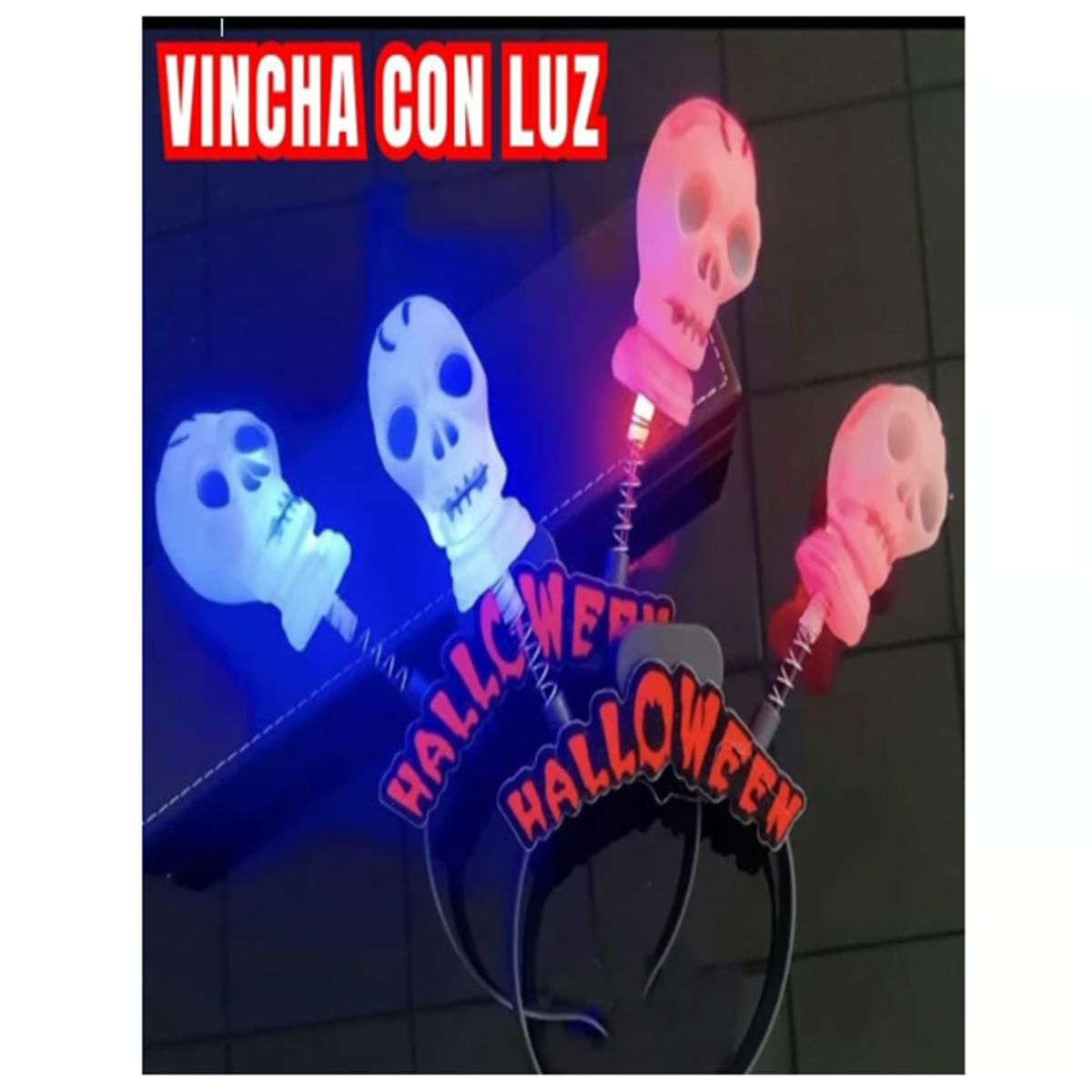 GENERICO - VINCHA HALLOWEEN CON LUCES LED