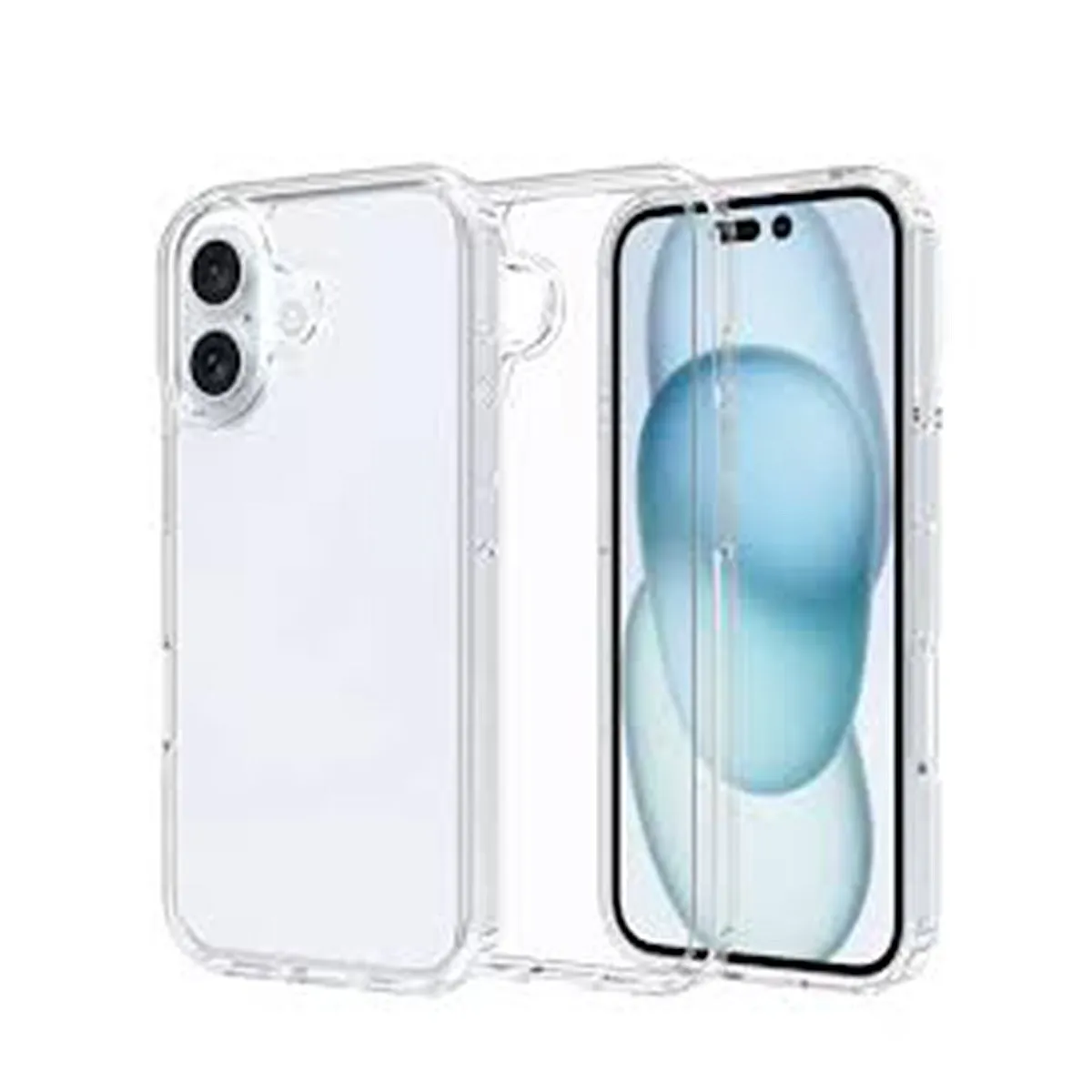 GENERICO - FUNDA TRANSPARENTE PARA IPHONE 16 CASE RESISTENTE ANTICAIDA