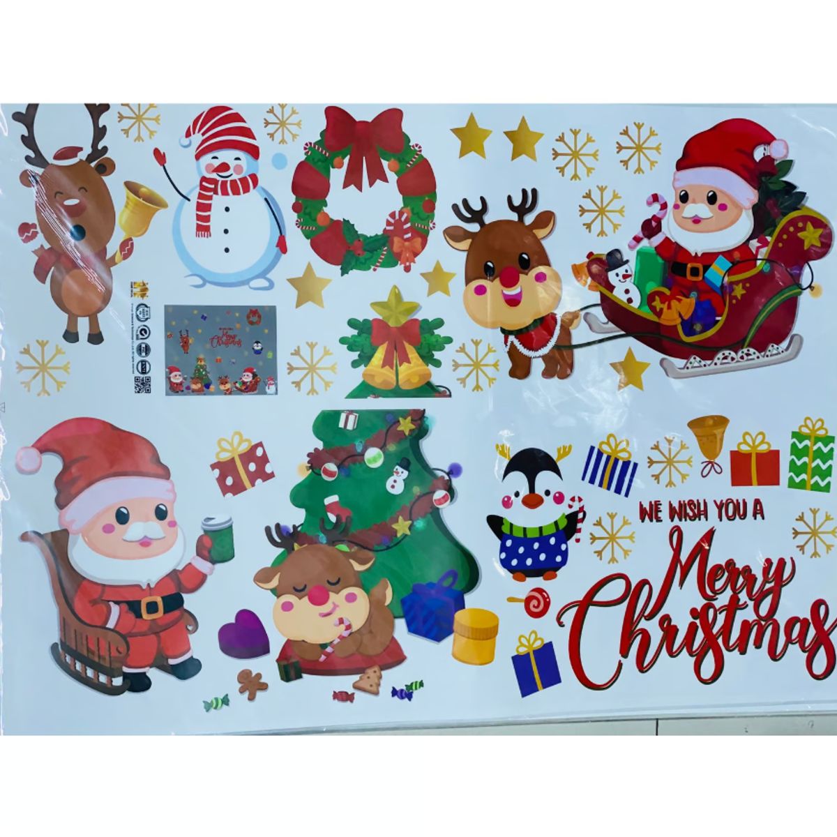 GENERICO - PEGATINA NAVIDEÑA - DECORA TUS VENTANAS