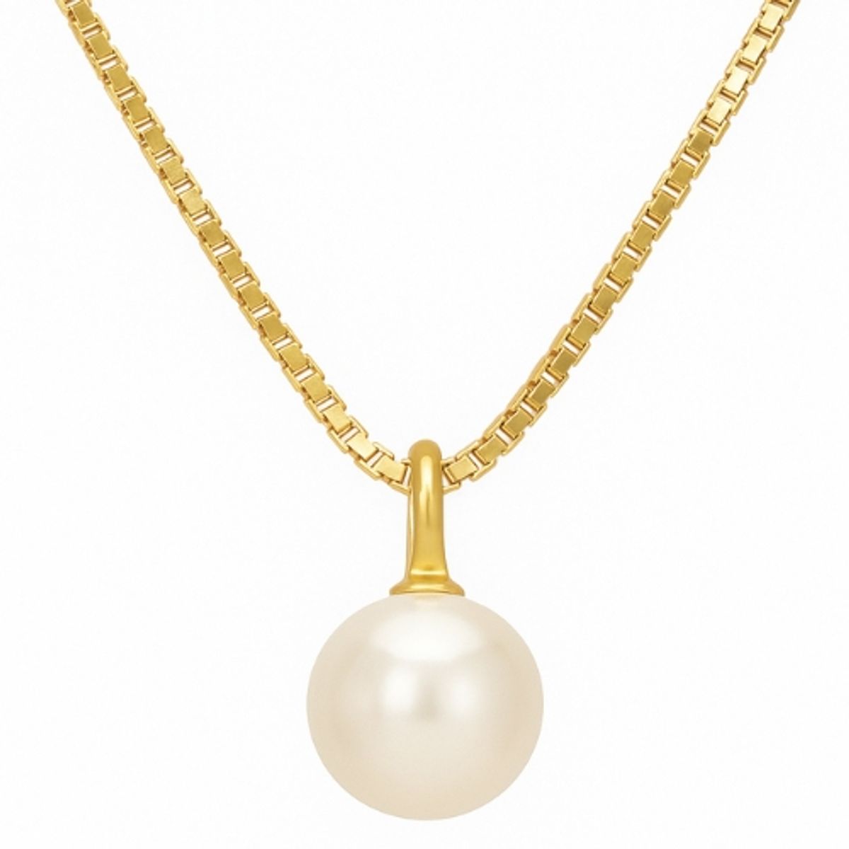 GENERICO - Collar Perla Minimalista Acero Inoxidable Mujer