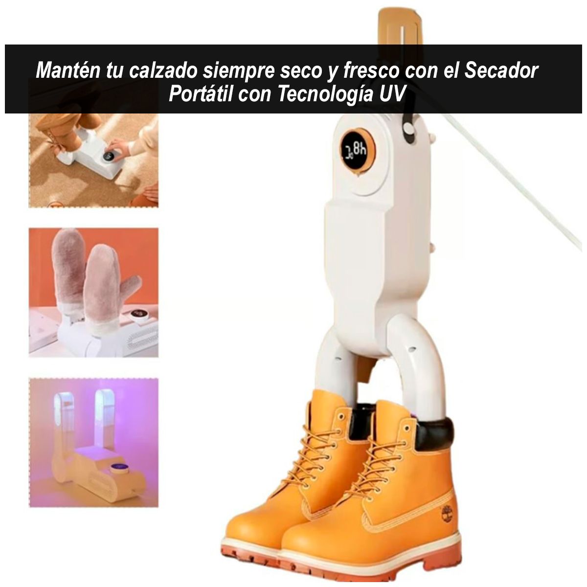 GENERICO - Secador De Zapatillas Calzado Medias Portatil Secadora UV