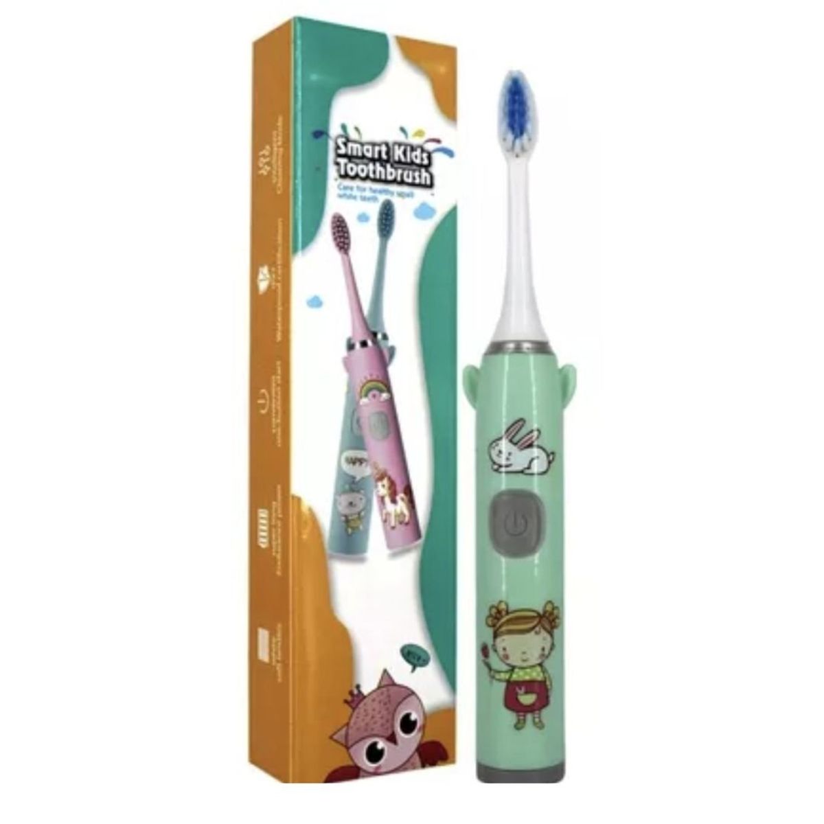 GENERICO - Cepillo Smart eléctrico recargable para niños Celeste