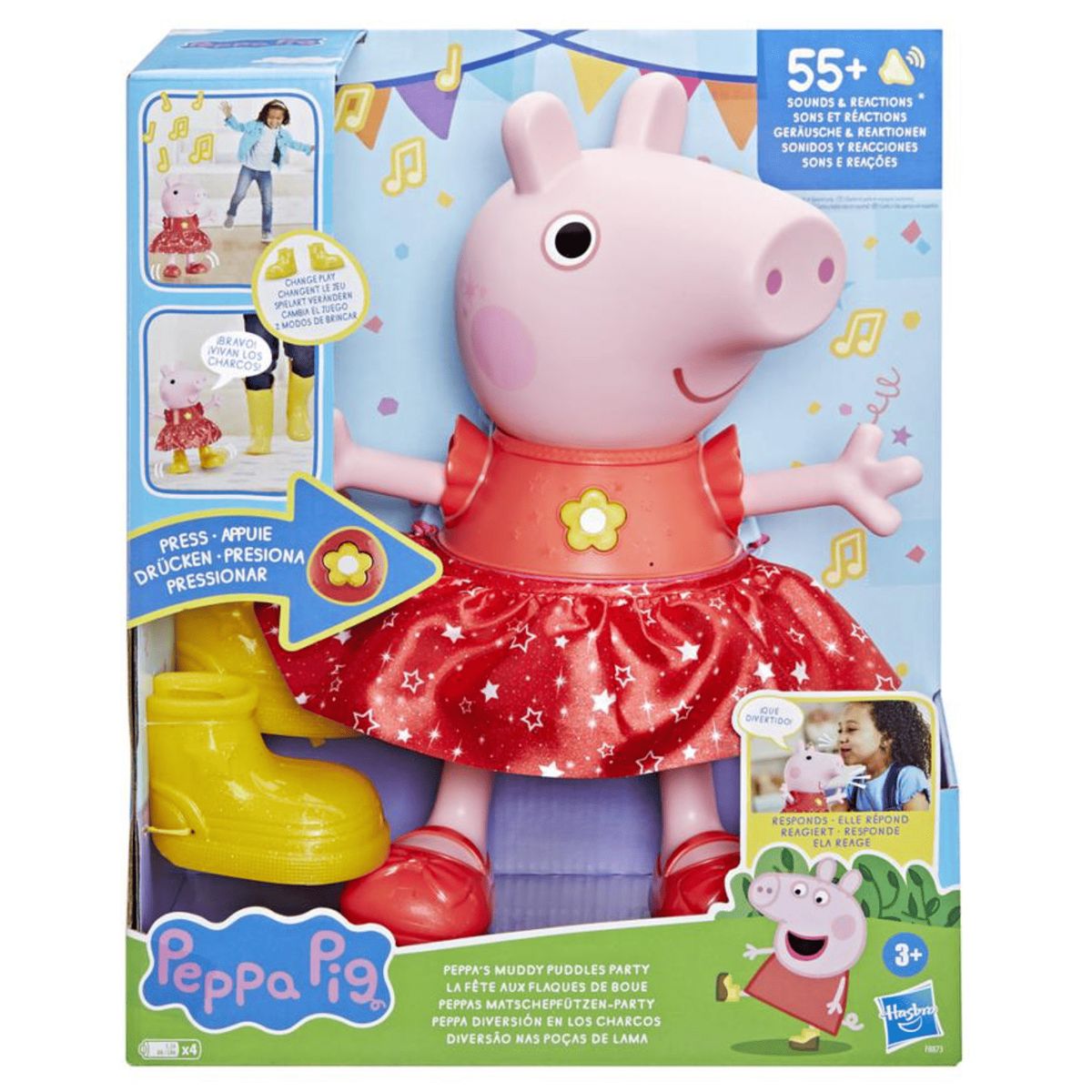 PEPPA PIG - Muñeca Peppa Pig Diversión en el Charco con Sonidos
