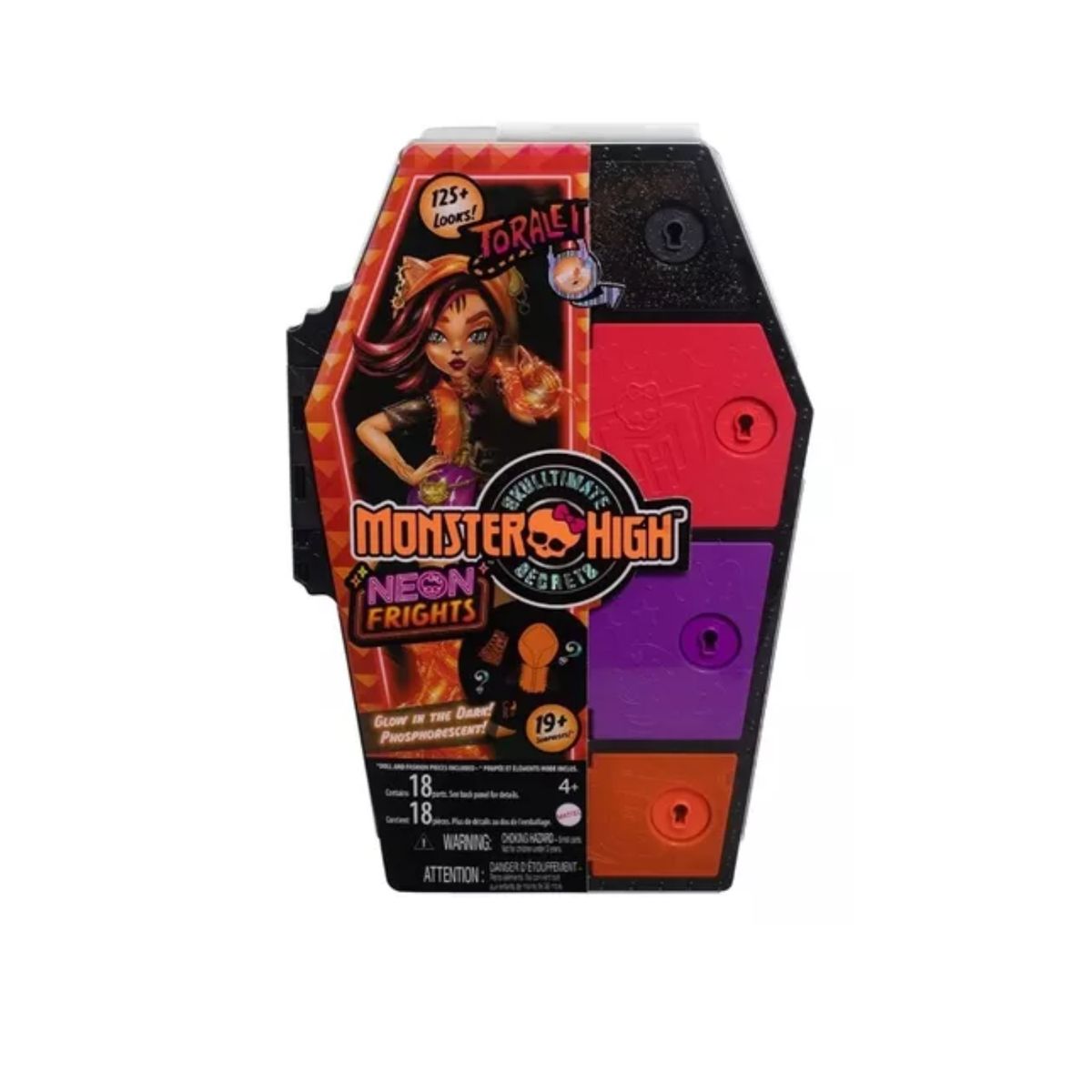 MONSTER HIGH - Muñeca Toralei Monster High Neon Frights Brilla en la Oscuridad