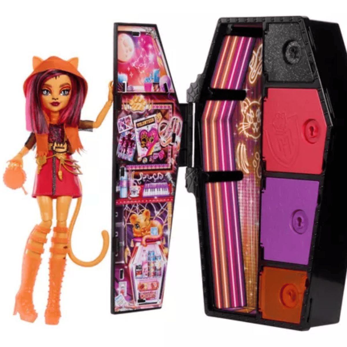 MONSTER HIGH - Muñeca Toralei Monster High Neon Frights Brilla en la Oscuridad