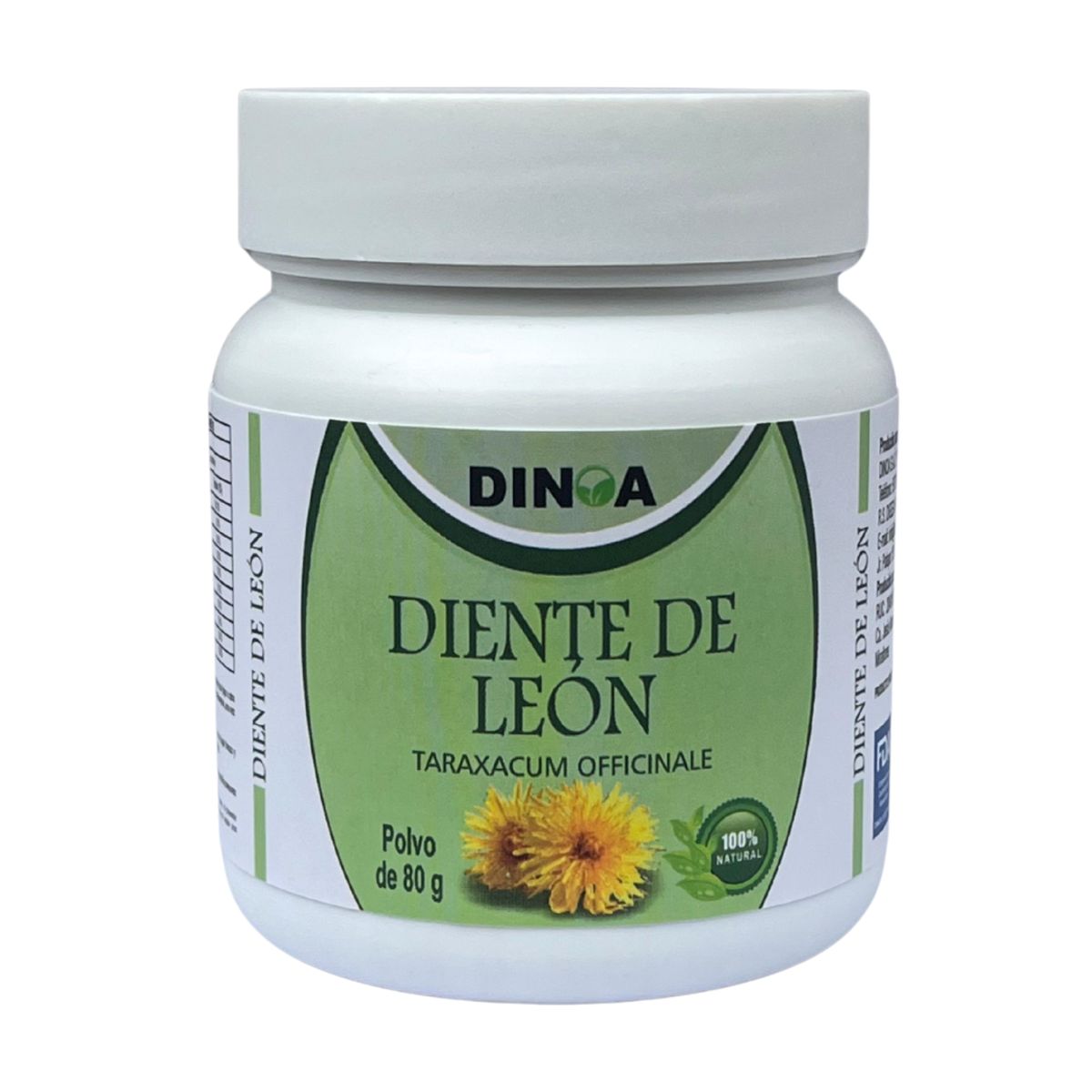DINOA - Diente de León Pote de 80gr Dinoa -Detox Natural- Salud Hepática