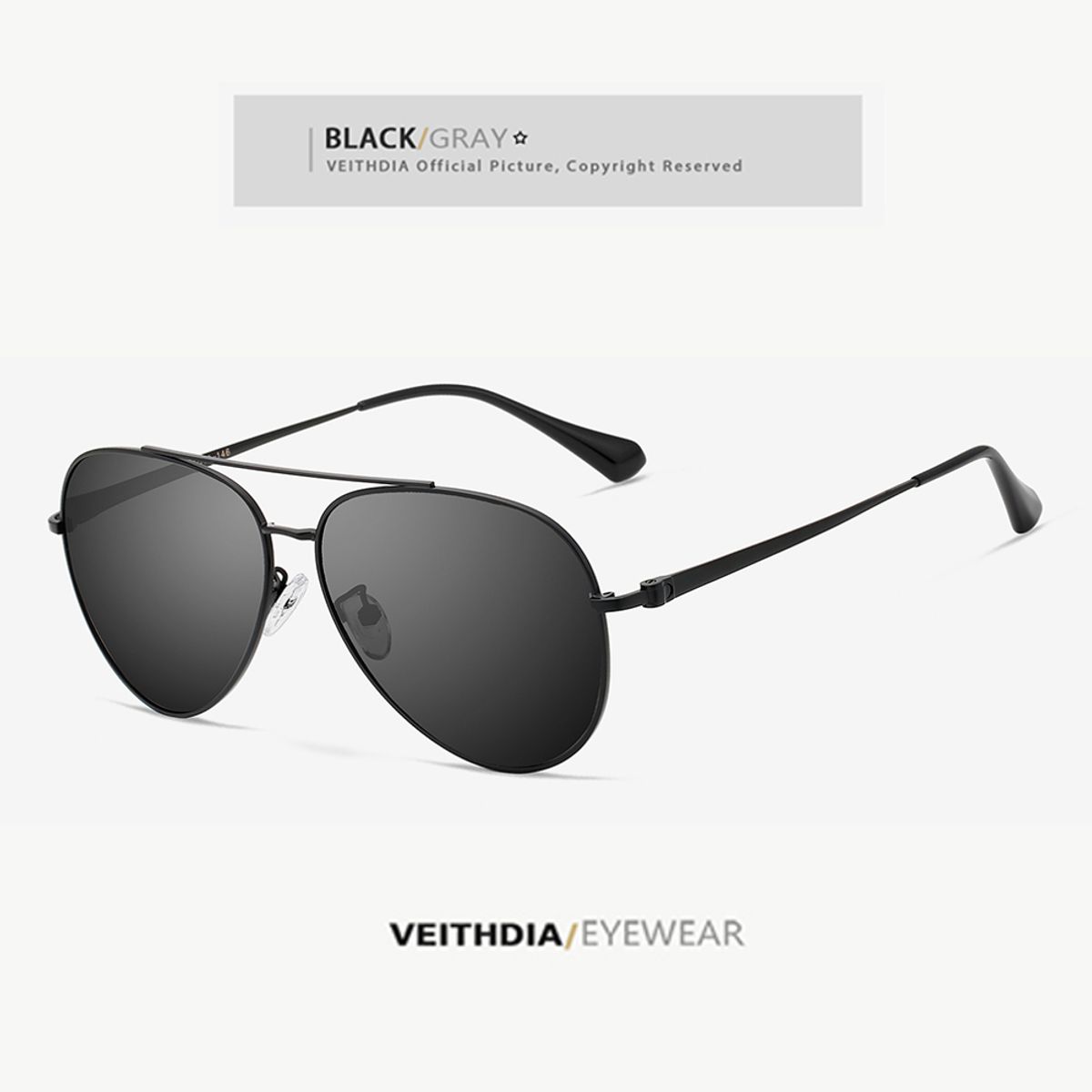 VEITHDIA - Lentes de Sol VEITHDIA Pilot - Polarizados - UV400