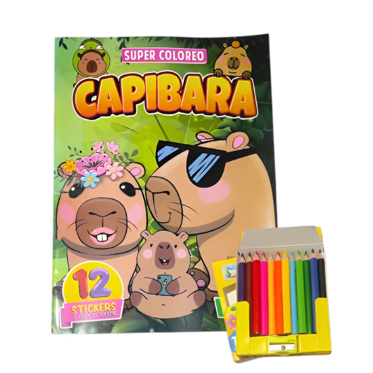 GENERICO - Libro para Colorear Capibara A3 1 + colores