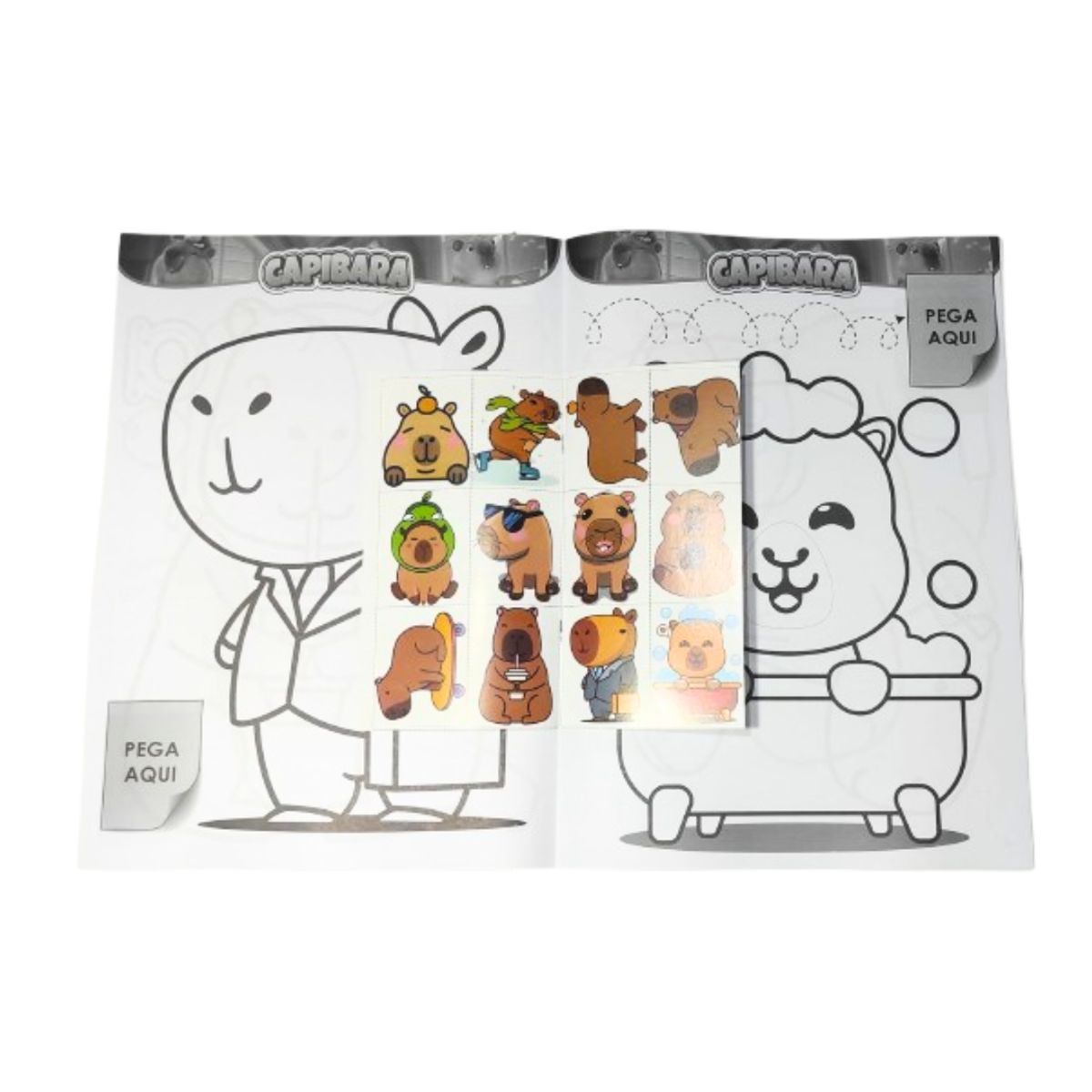 GENERICO - Libro para Colorear Capibara A3 1 + colores