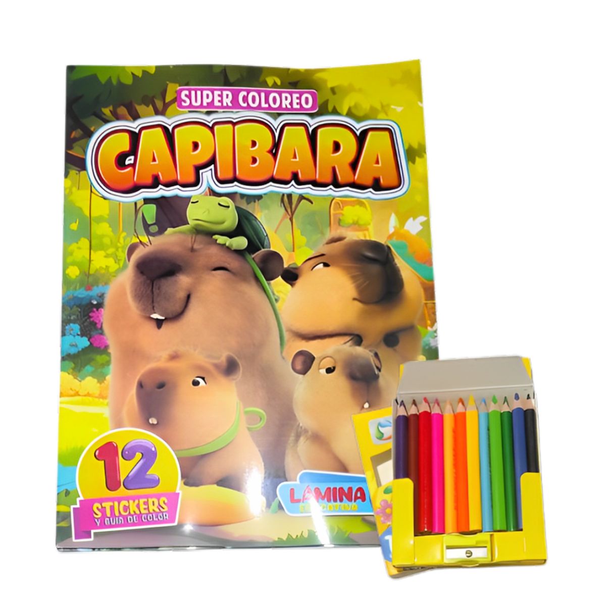 GENERICO - Libro para Colorear Capibara A3 2 + colores