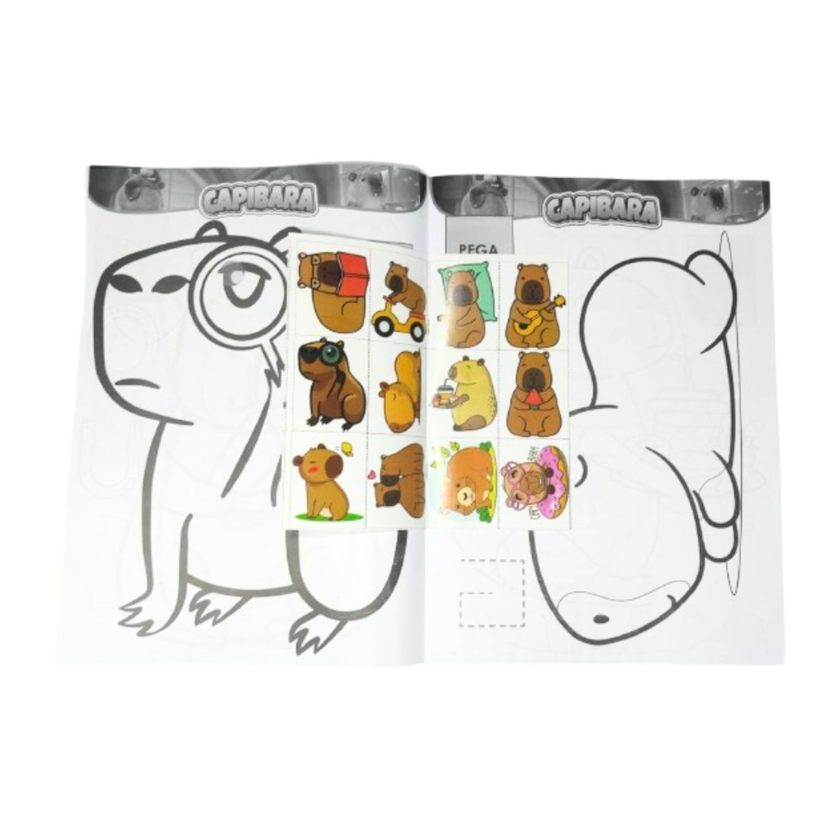 GENERICO - Libro para Colorear Capibara A3 2 + colores