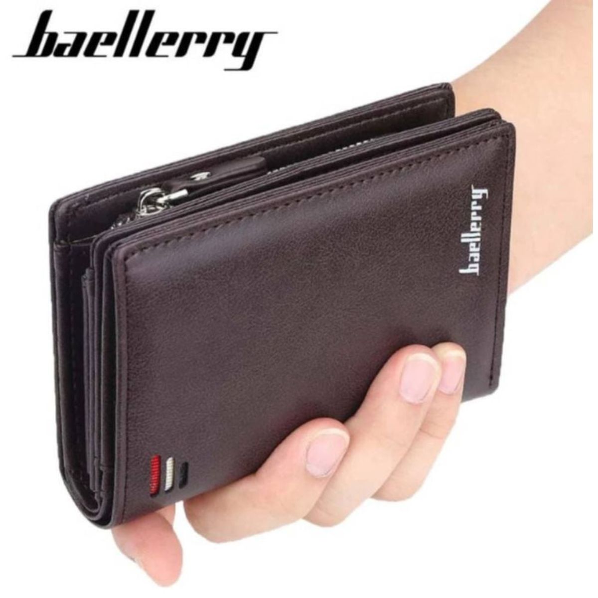 BAELLERRY - Cartera ejecutiva moderna para hombre con cierre de lujo BAELLERRY_.