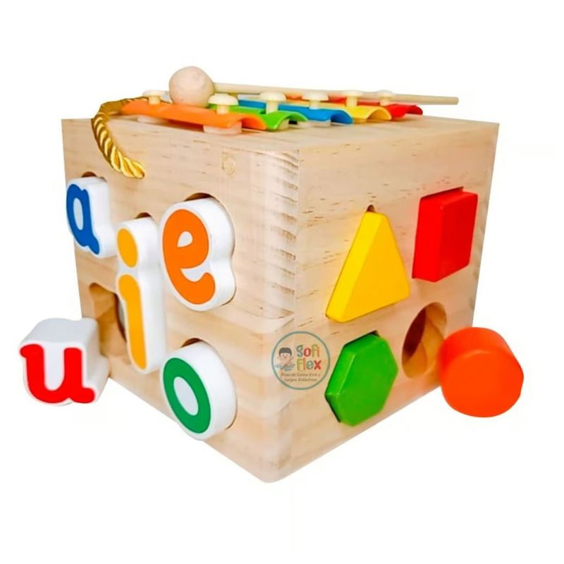 GENERICO - Cubo Didáctico Multifuncional Figuras Y Xilófono