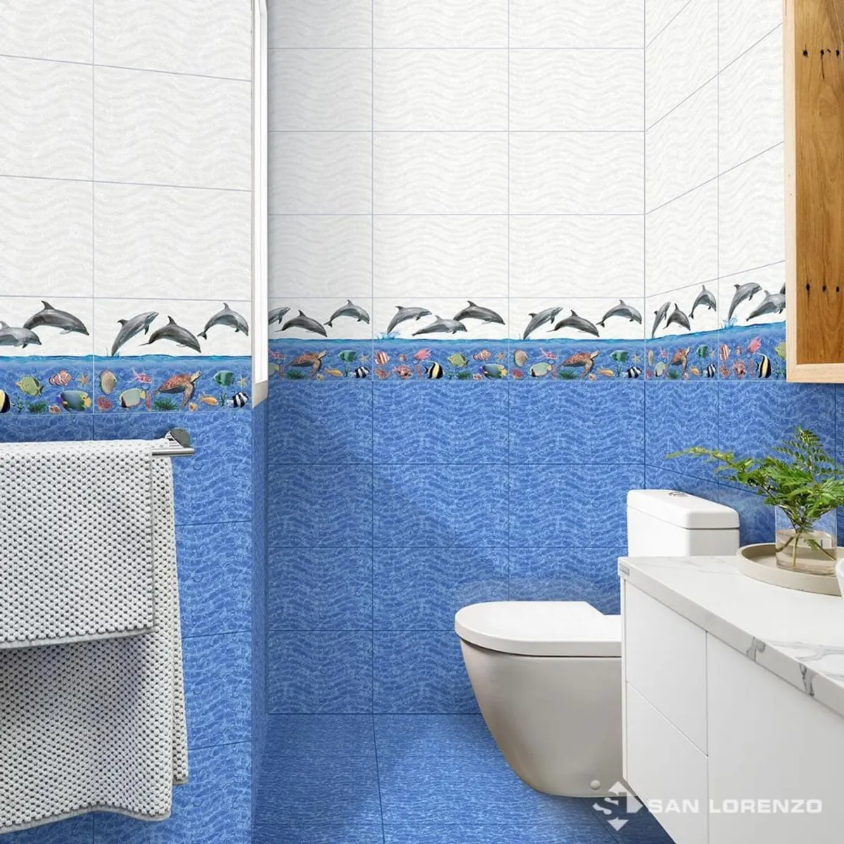 SAN LORENZO - Cerámica la mar cielo 27x45 cm 1.70 m2