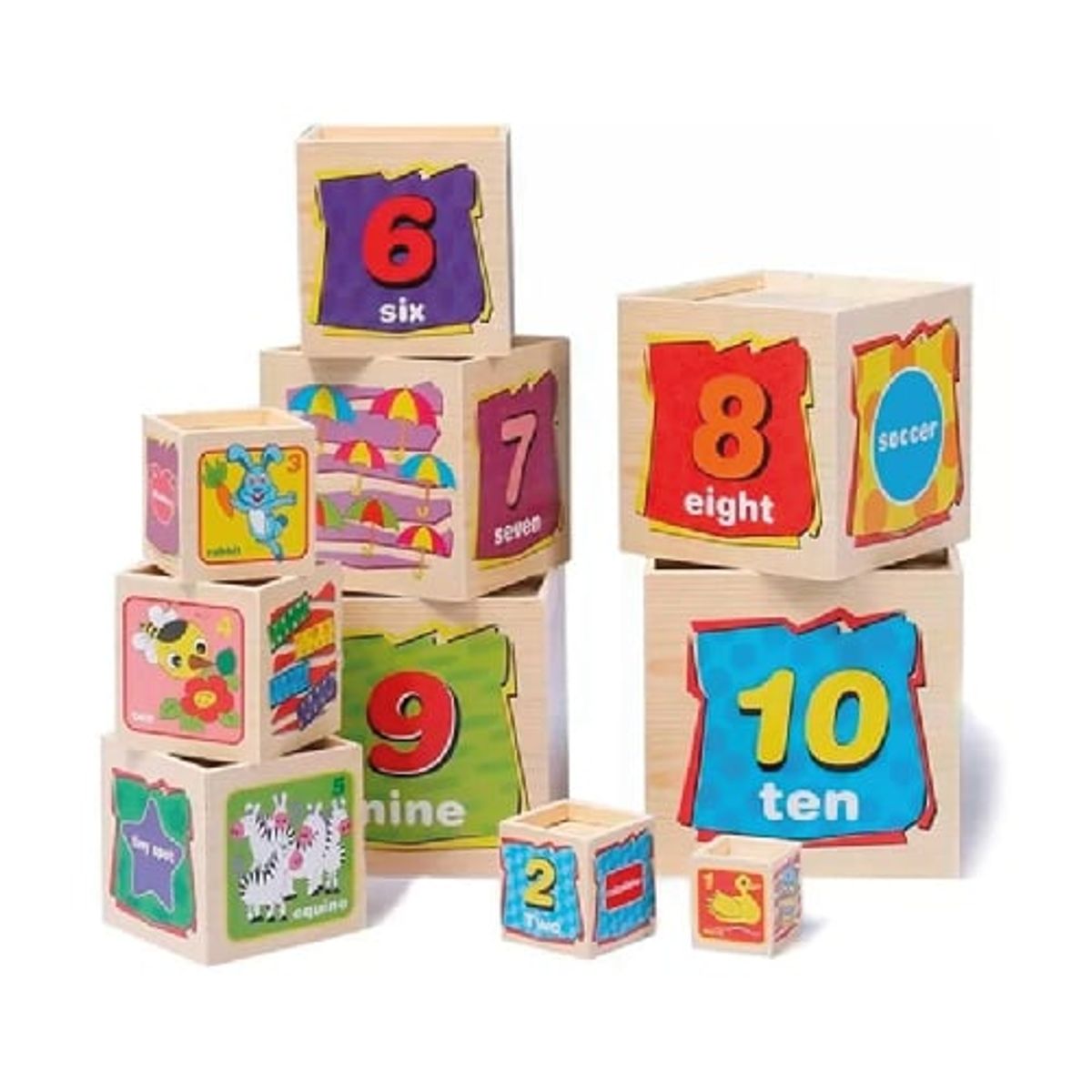 GENERICO - CUBO APILABLE DE 10 PIEZAS