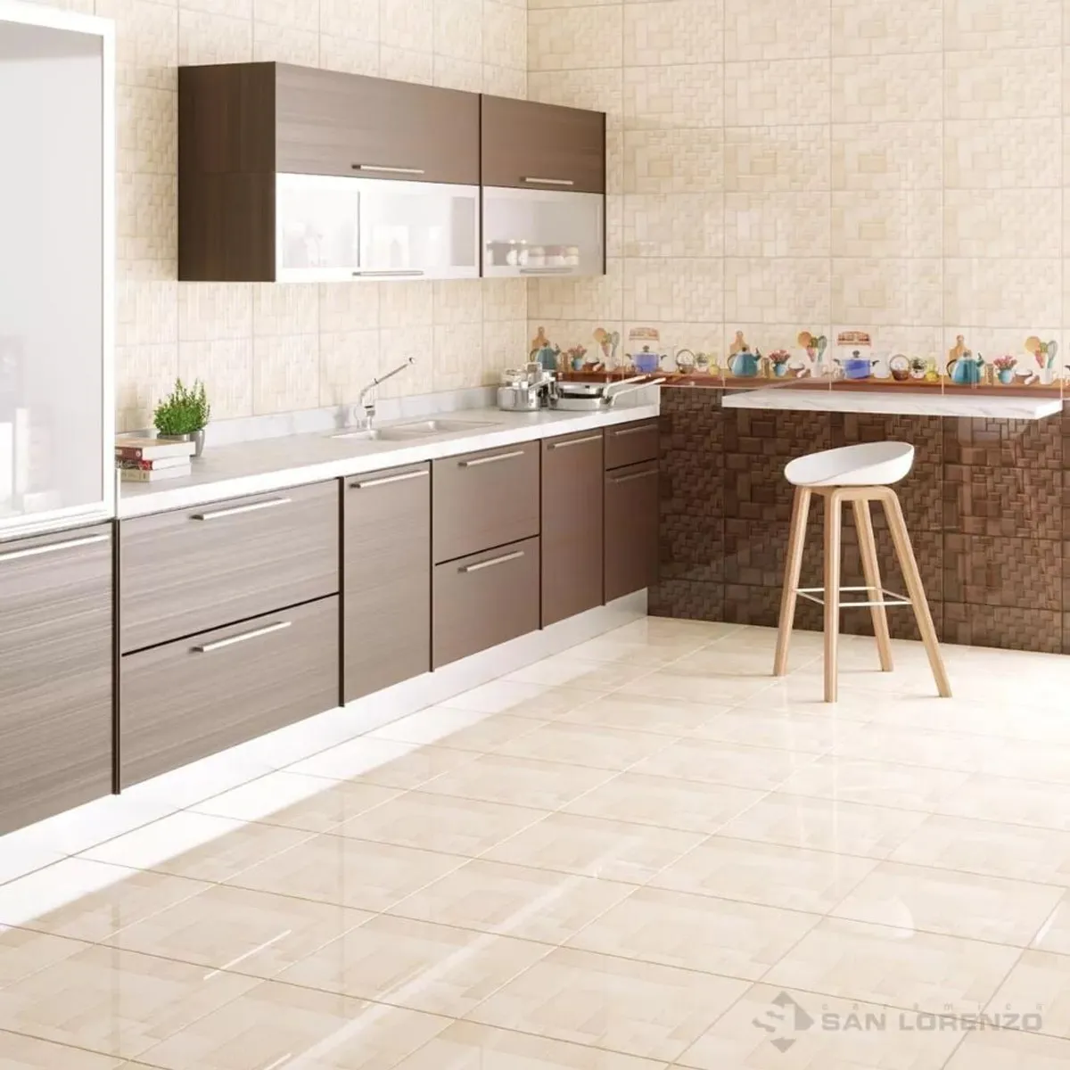 SAN LORENZO - Cerámica Marmenelli Ivory 27x45cm 170m2