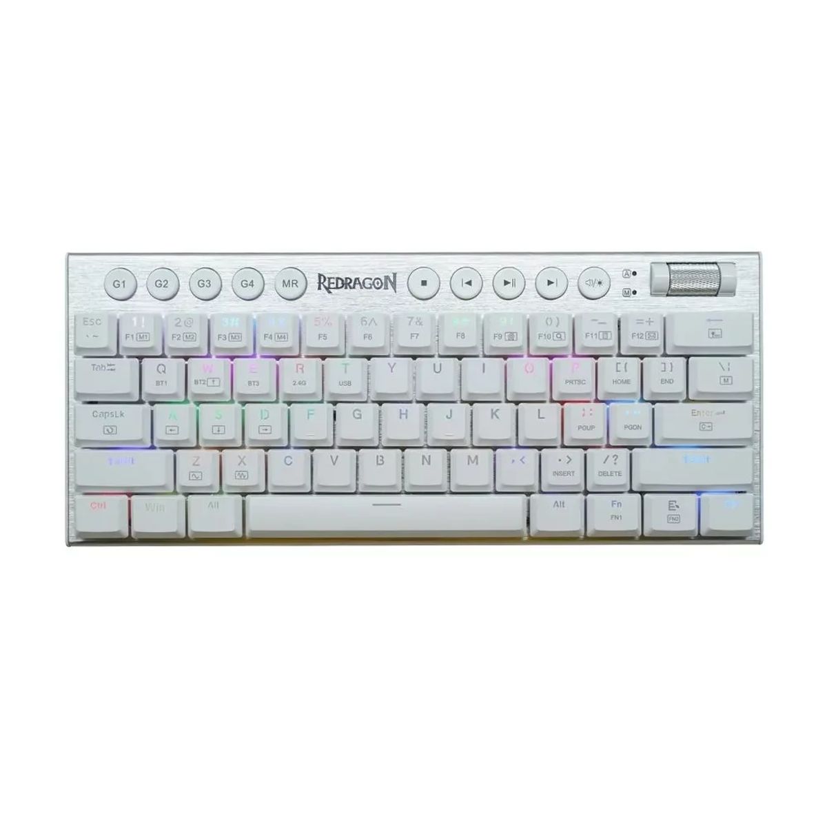 REDRAGON - Teclado REDRAGON HORUS Mini Pro K632W-RGB-PRO White Wireless