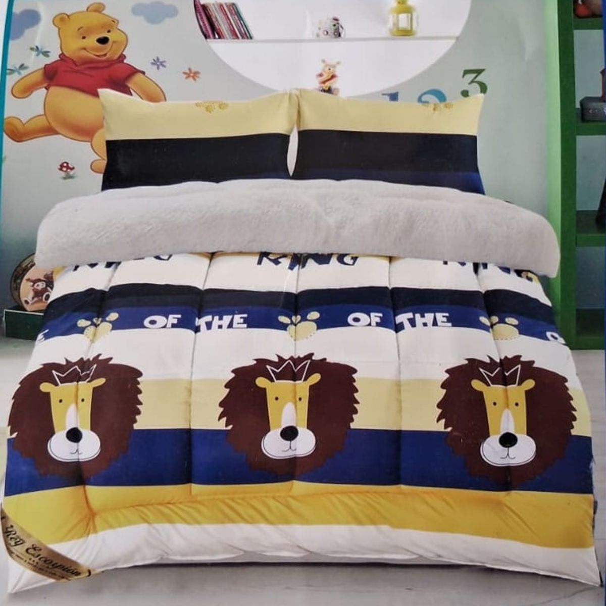 CUTE - CUBRECAMA CON SHERPA PARA NIÑO EN 1.5 PLAZAS