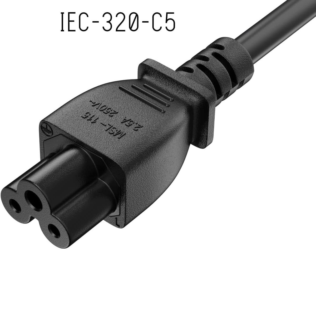 GENERICO - CABLE PODER TIPO TREBOL DE 1.80 M