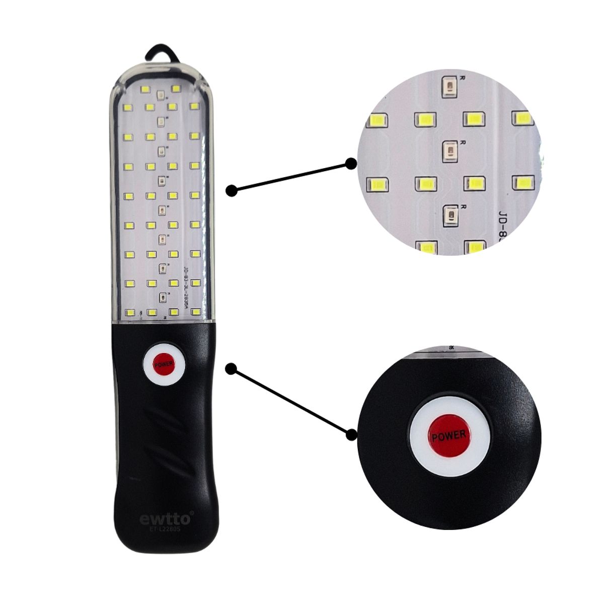 EWTTO - Lámpara de Mano para Trabajo de Carga EWTTO  ET-L2280S