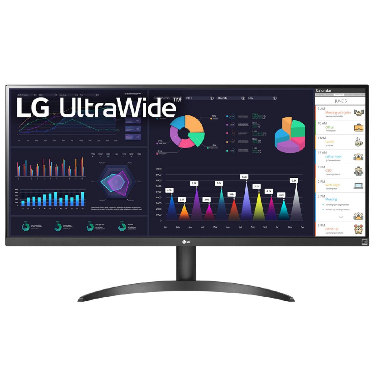 LG - MONITOR LG 34WQ500-B UltraWide 34 IPS FHD 100Hz 5ms AMD FreeSync