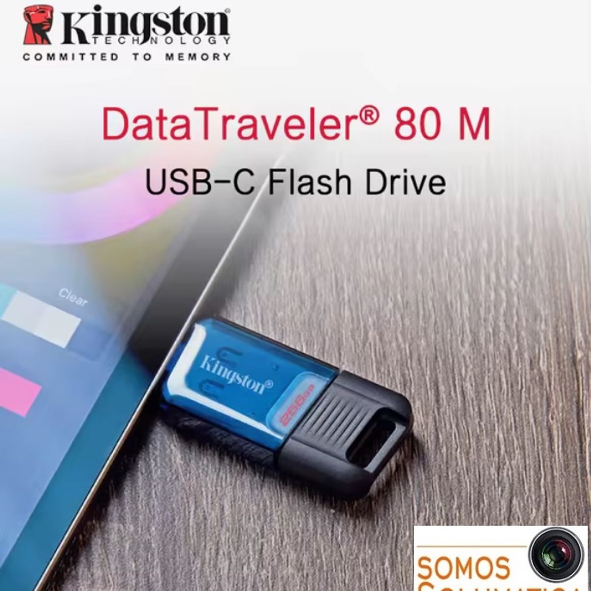 KINGSTON - Memoria Usb 128Gb tipo C - Velocidad 200mbs - Original Kingston