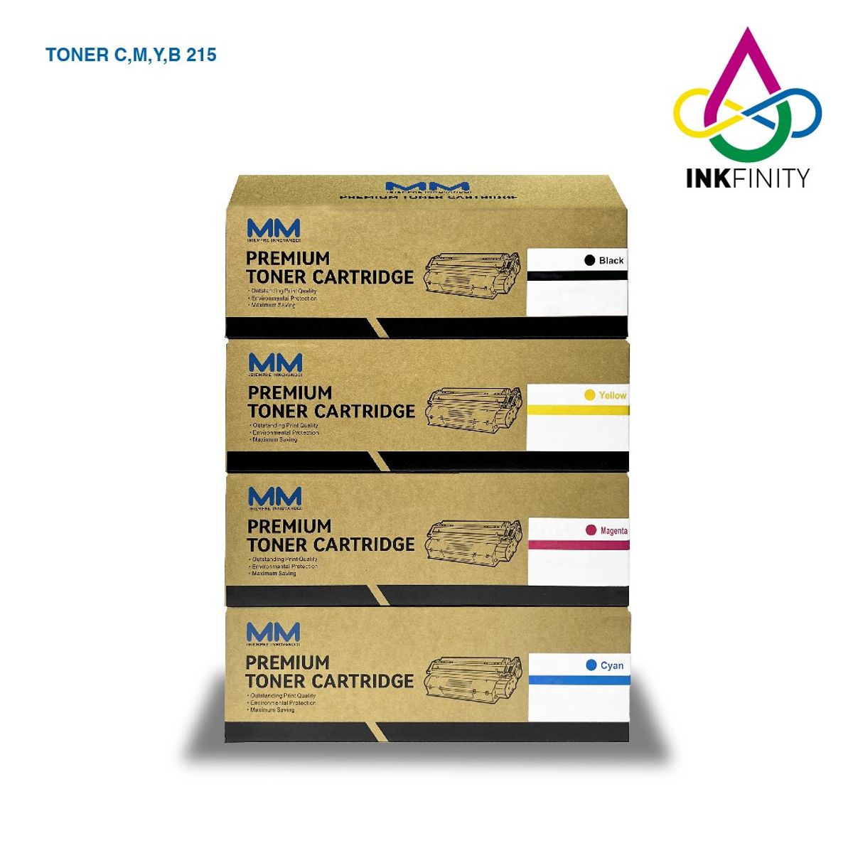 GENERICO - KIT 4 215 A TONER COMPATIBLE HP