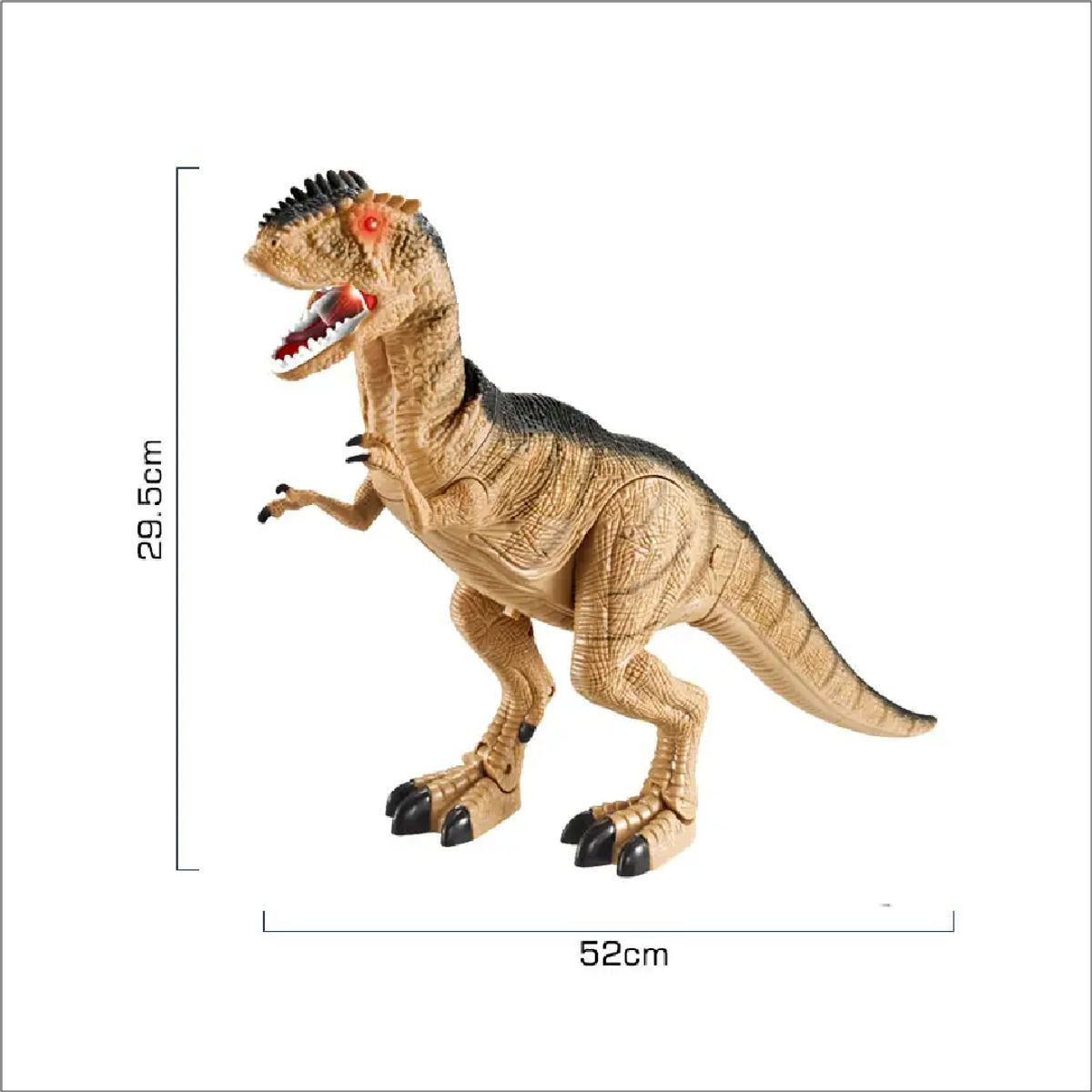 IDEAL BABY & KIDS - DINOSAURIO CON OJOS BRILLANTES Y SONIDOS