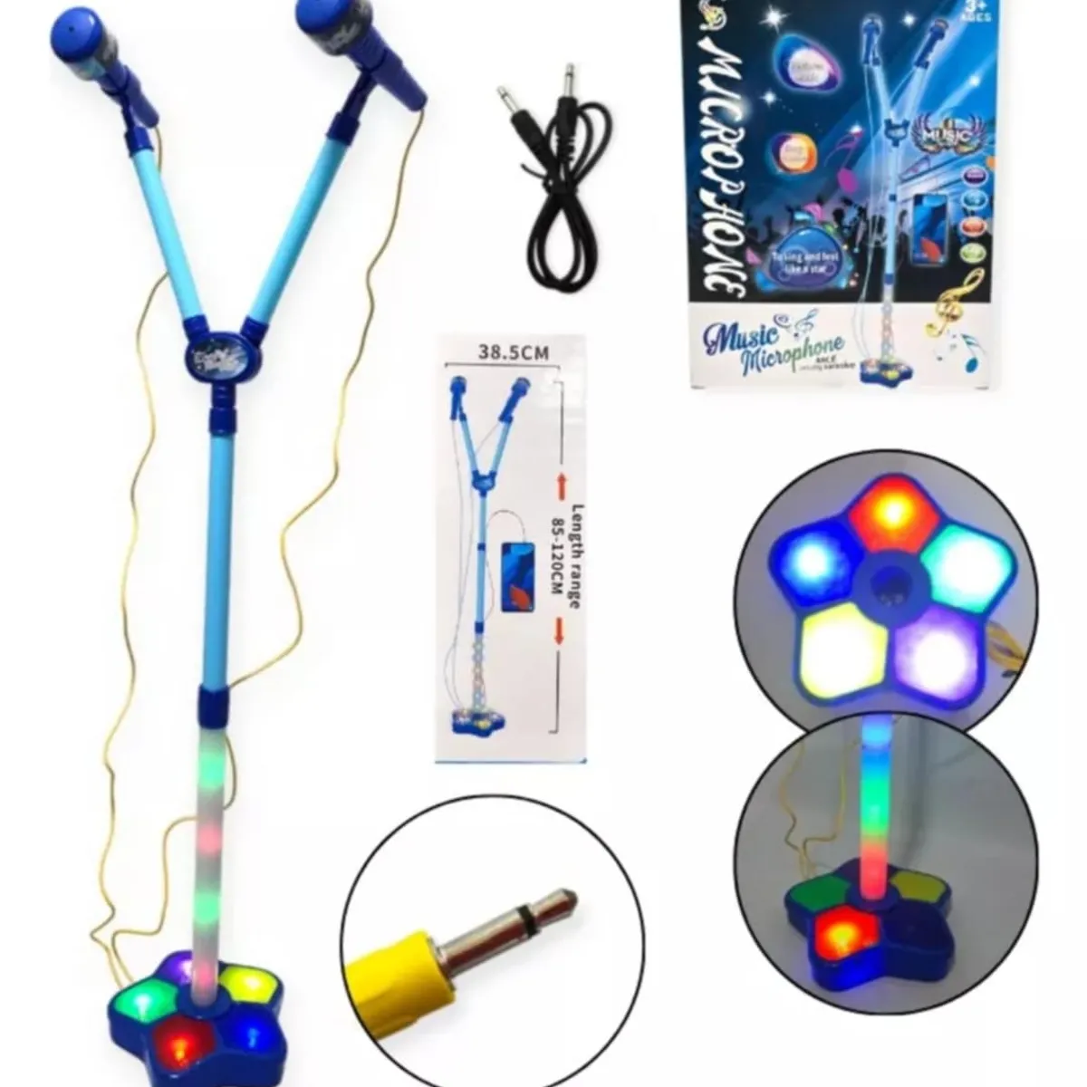 GENERICO - Microfono Doble Karaoke Musical Bluetooth Portatil Infantil