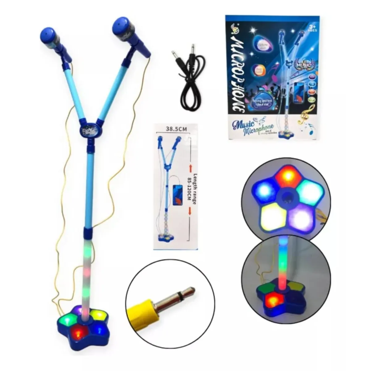 GENERICO - Microfono Doble Karaoke Musical Bluetooth Portatil Infantil