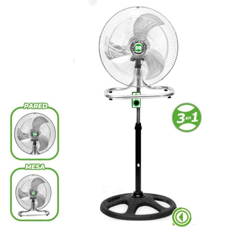 BOSSKO - Ventilador Bossko BK-8218VI Pedestal 3 en 1 De 18" 200w