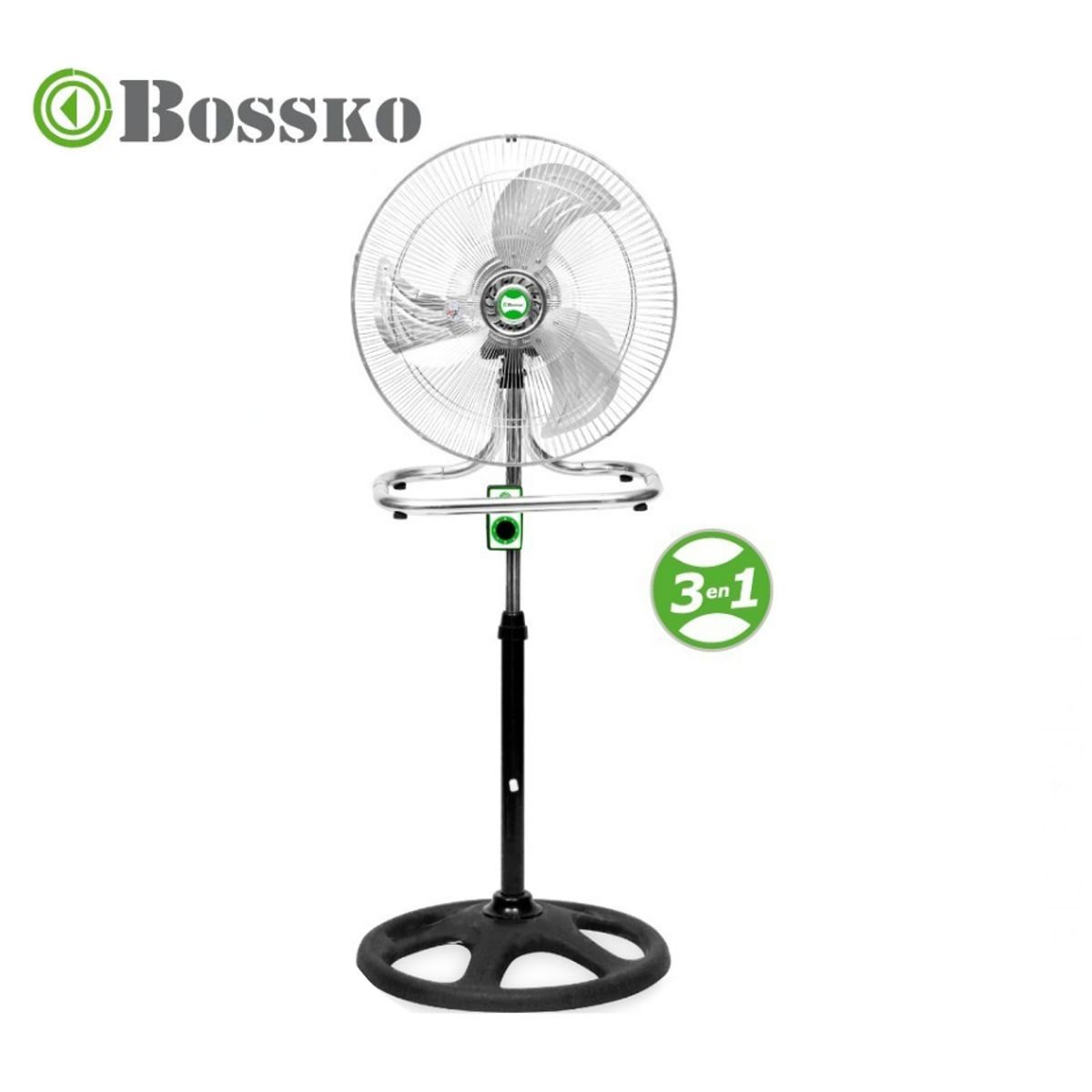 BOSSKO - Ventilador Bossko BK-8218VI Pedestal 3 en 1 De 18" 200w