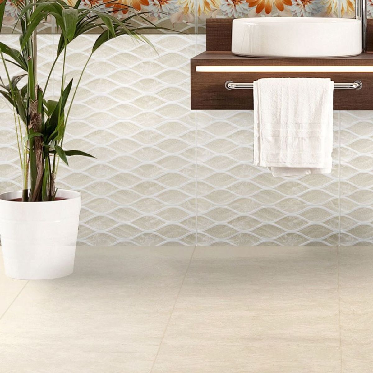 SAN LORENZO - Cerámica Noblesse Ivory 27x45cm 1.70 m2