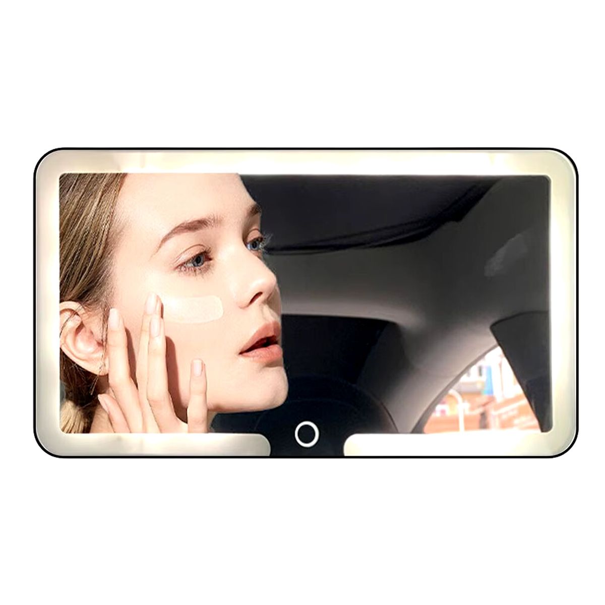 INSPIRA - Espejo con Luz Led Táctil Recargable para el Auto