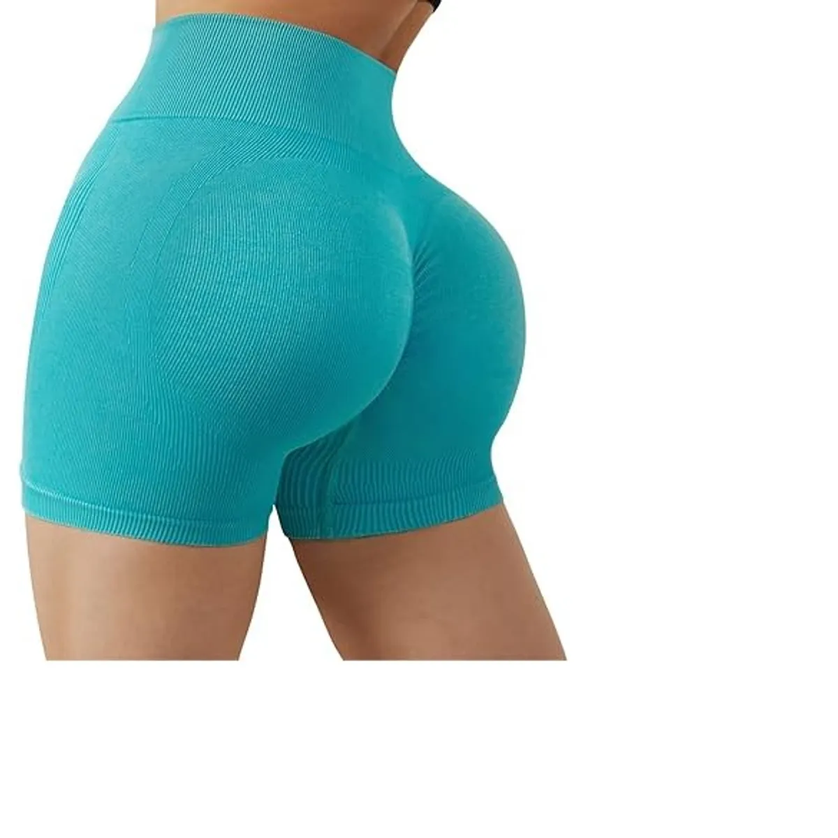 GENERICO - Shorts de cintura alta y con realce de glúteos para entrenamiento