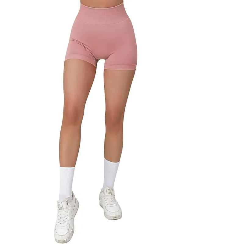 GENERICO - Shorts de cintura alta y con realce de glúteos para entrenamiento